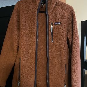 Patagonia fleece with hood